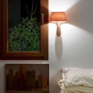 kinkiet z forniru lzf air, lampy ramko
