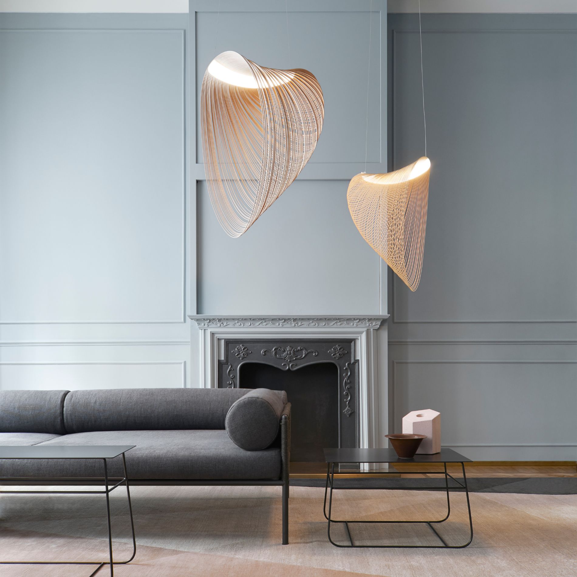 lampa wisząca illan, lampa luceplan, luce plan, lampa migdałowa, lampy ramko