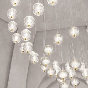 Lampa szklana wisząca Jefferson mini Lodes. Sklep Lampy Ramko Migdałowa 3 w Warszawie.