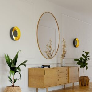 Lampa ścienna Midi Ring Aqform. Sprawdzi się też jako lampa sufitowa. Możesz ją kupić w naszym sklepie Lampy Ramko na Migdałowej 3 w Warszawie.